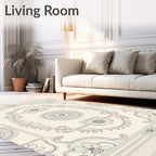 Classic Floral Mandala Arch Design Rug