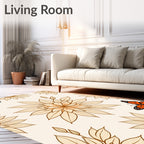 Monarch Butterfly Garden Art Rug