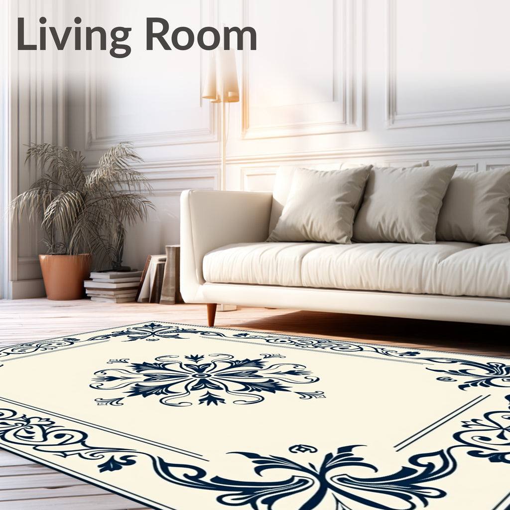 Elegant Floral Classic Design Pattern Rug