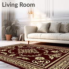 Classic Floral Scrollwork Medallion Rug