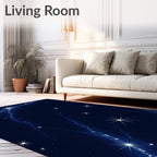 Cosmic Starburst Nebula Pattern Rug