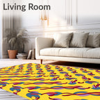 Abstract Swirl Pattern Design Rug
