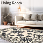 Ornate Floral Pattern Rug
