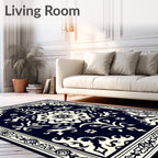 Classic Floral Medallion Symmetry Rug