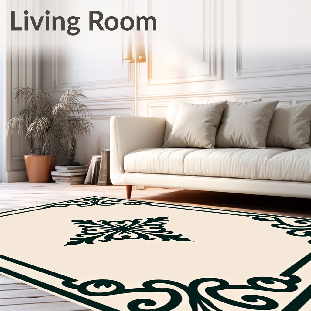 Classic Scrollwork With Center Medallion Rug