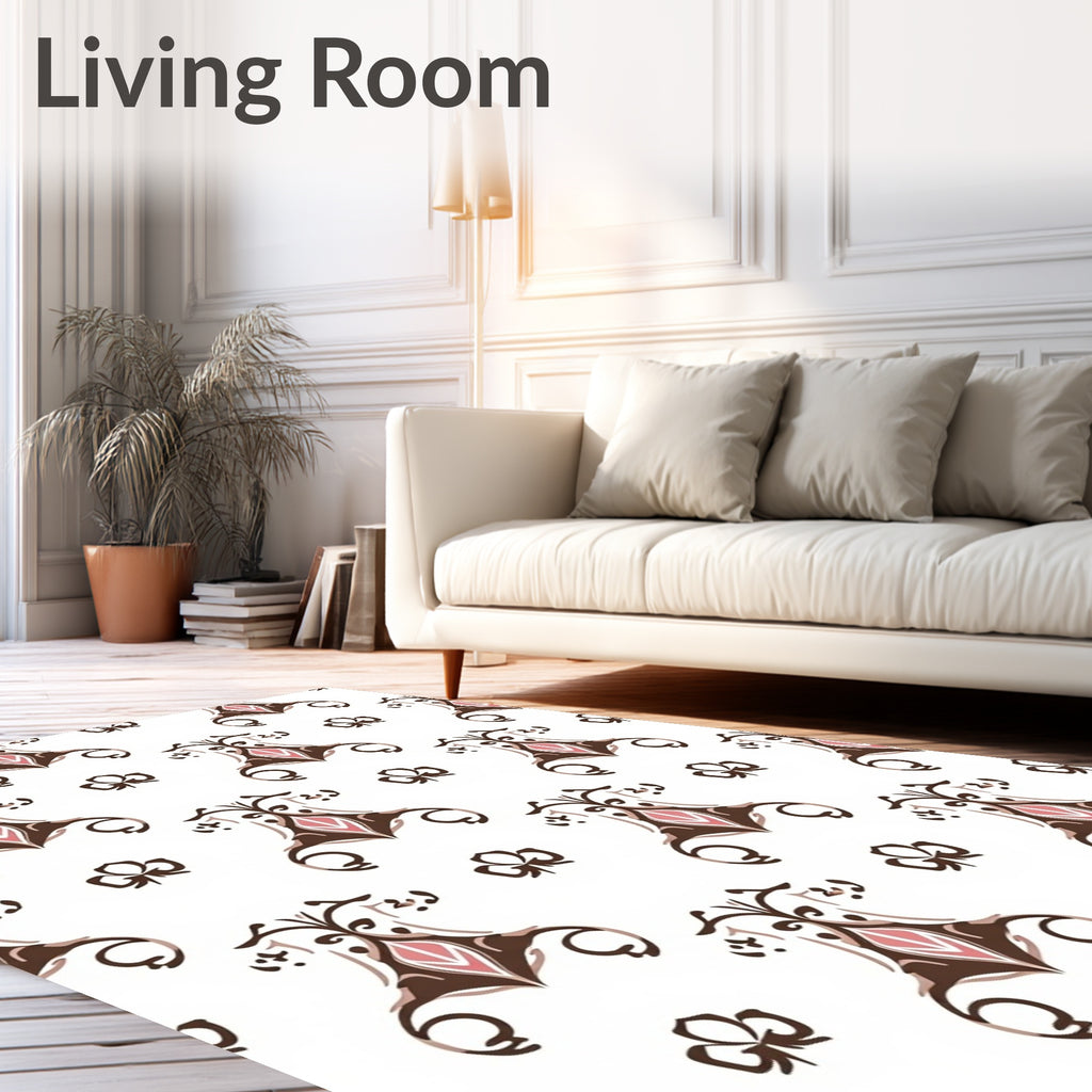 Victorian Style Floral Motif Rug