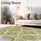 Organic Abstract Lines Pattern Rug