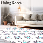 Sparkle Starburst Pattern Rug