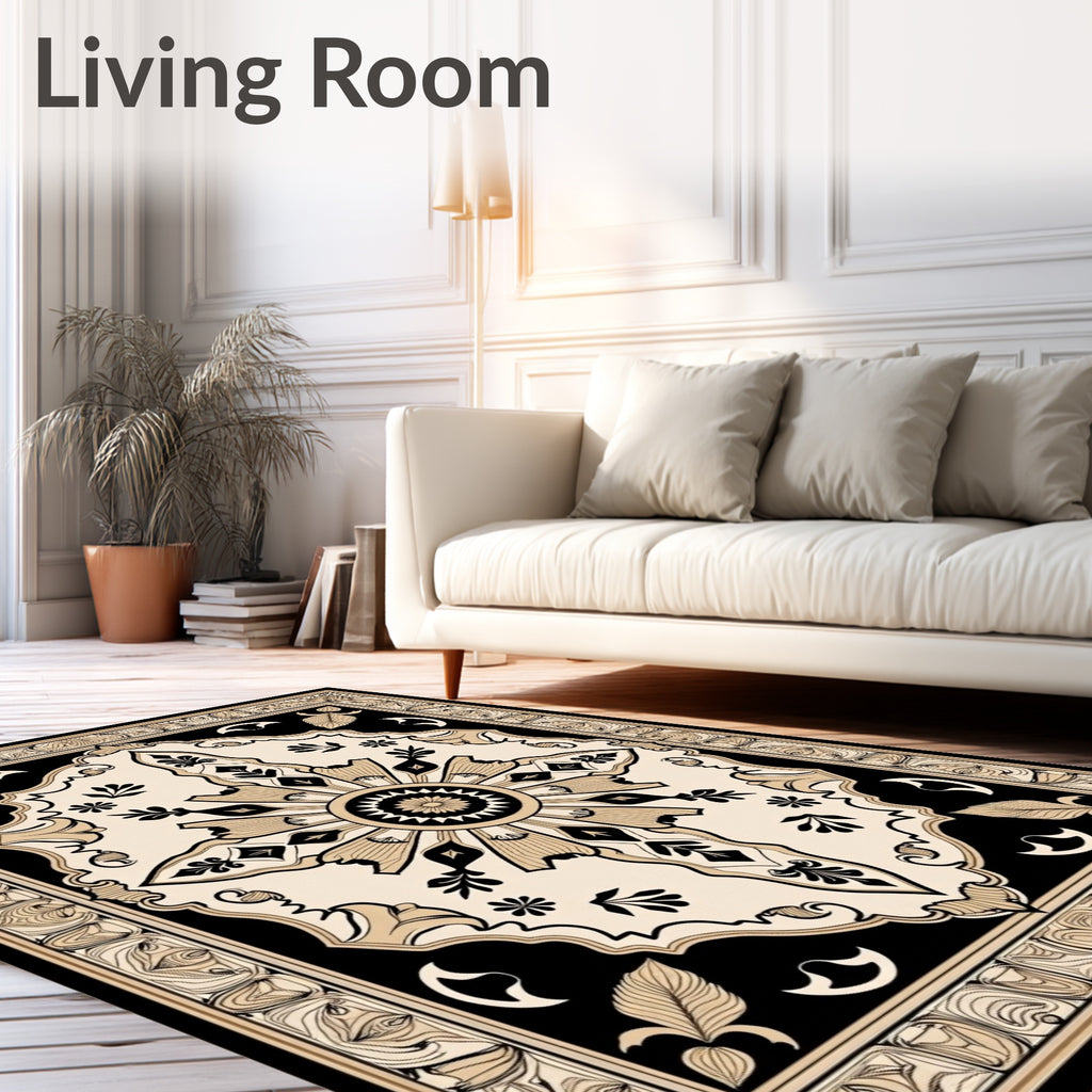 Classic Sun Floral Intricate Pattern Rug