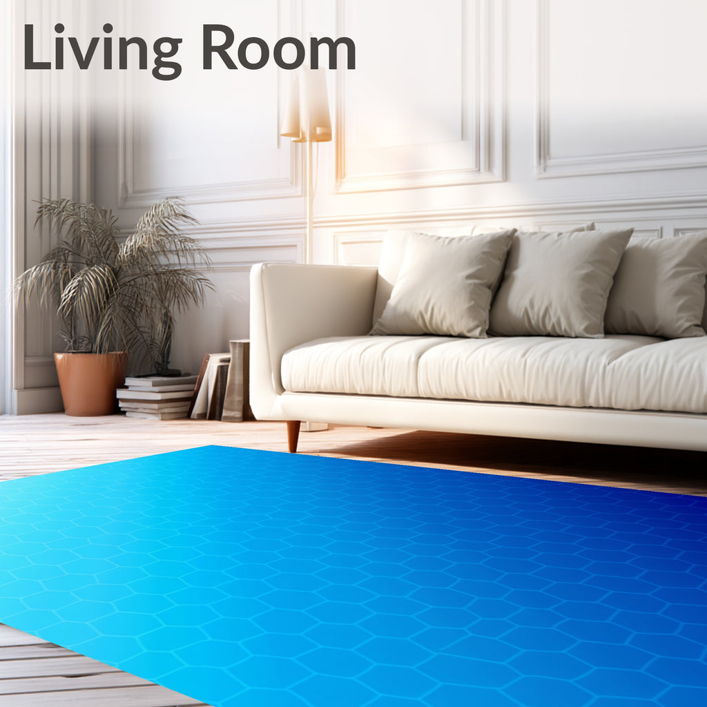 Geometric Honeycomb Gradient Design Rug