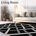 Interwoven Geometric Pattern Rug