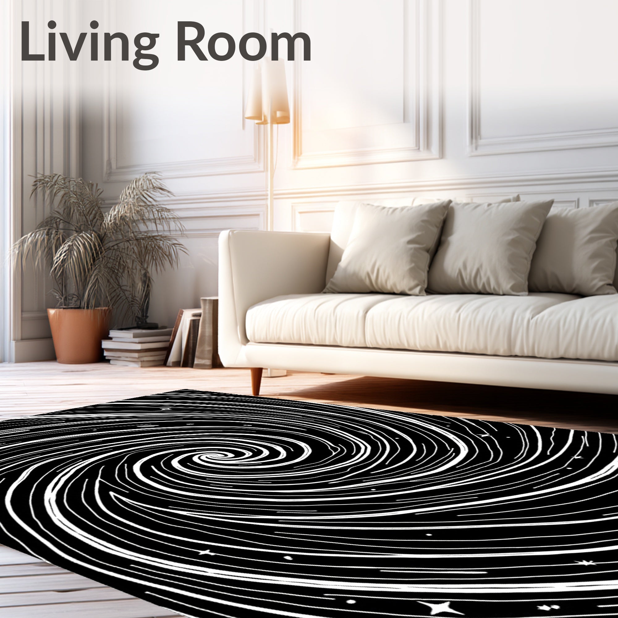 Cosmic Swirl Starry Night Rug