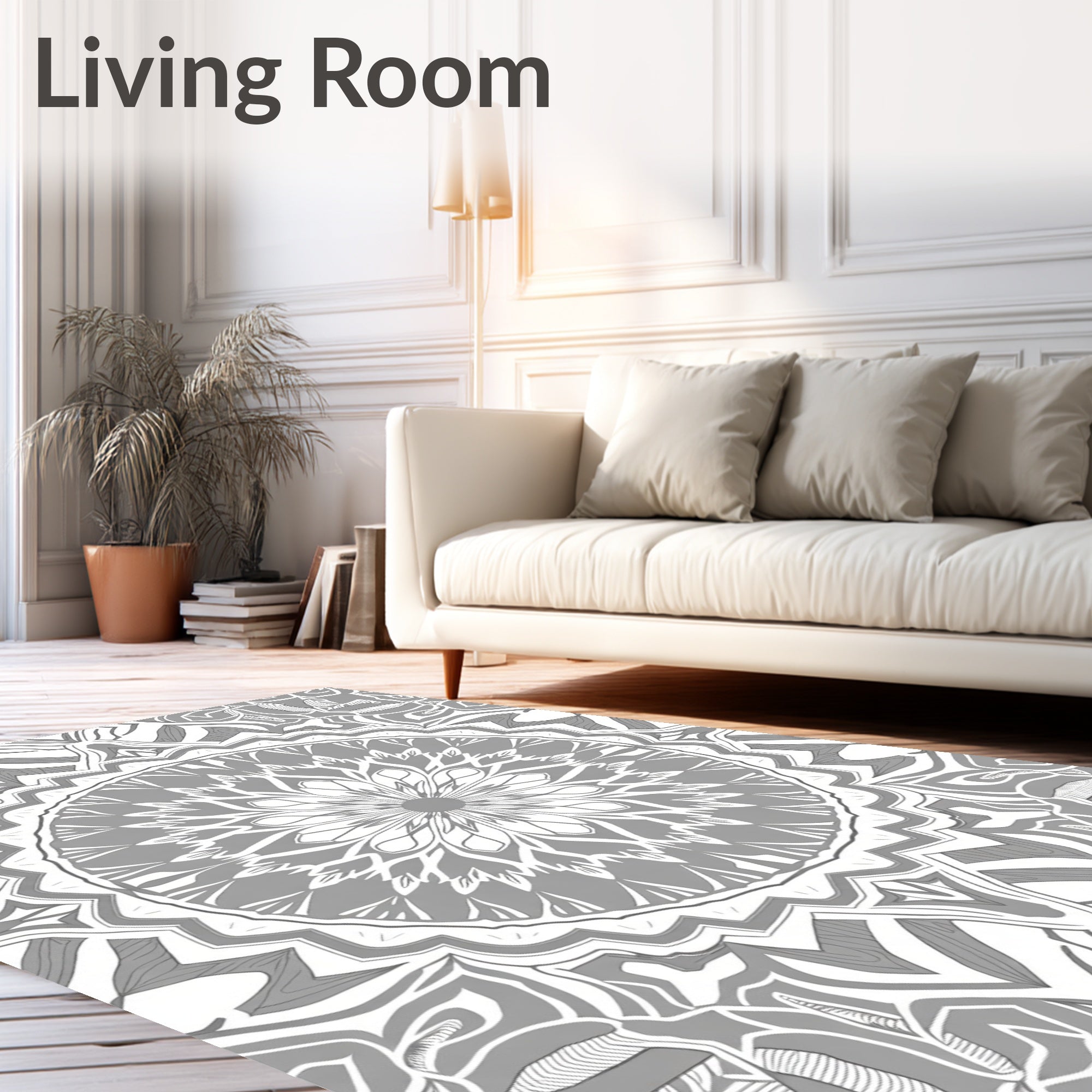 Intricate Mandala Pattern Rug