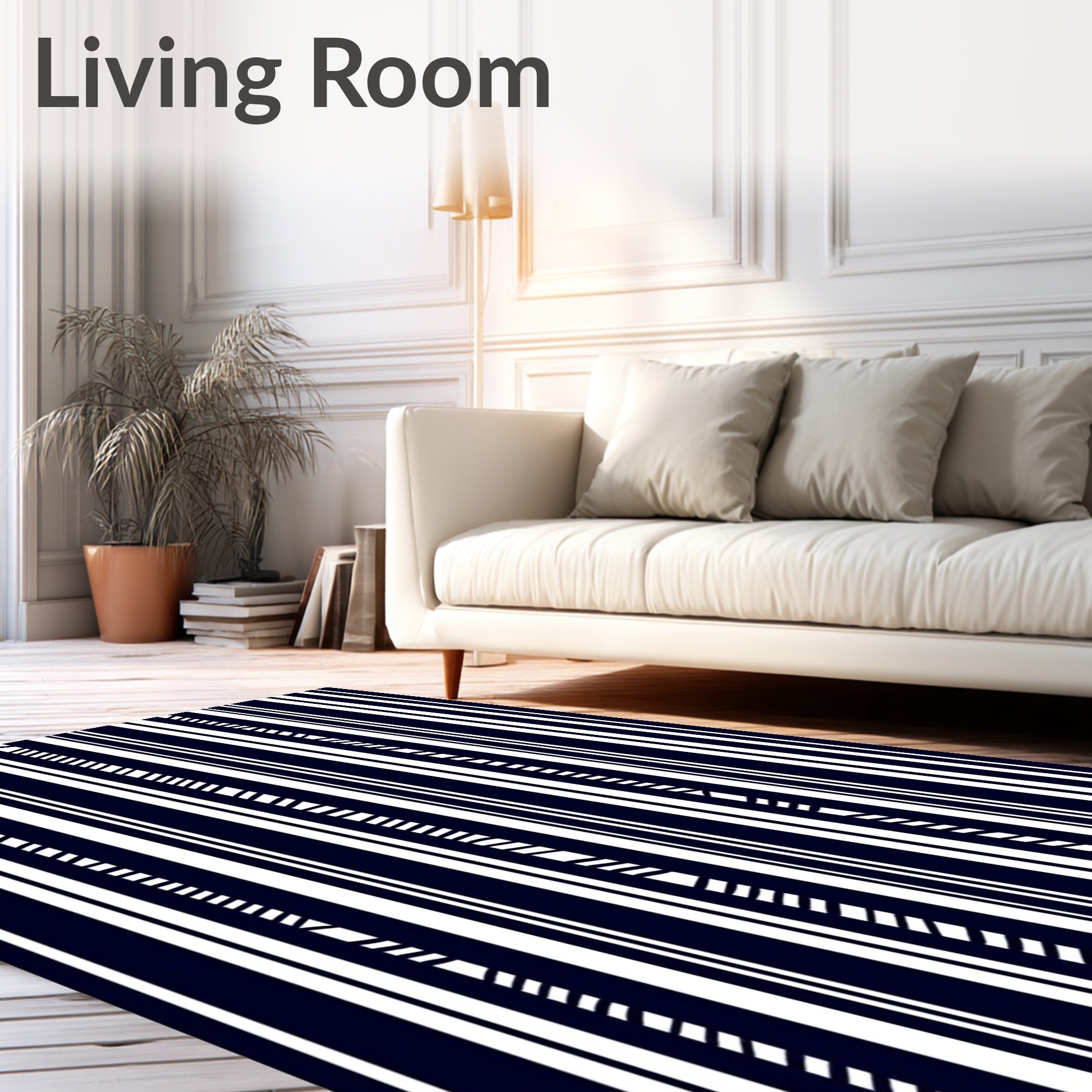 Classic Vertical Lines Design Rug