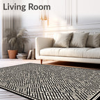 Abstract Lines Geometric Pattern Rug