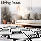 Geometric Diamond Pattern Design Rug