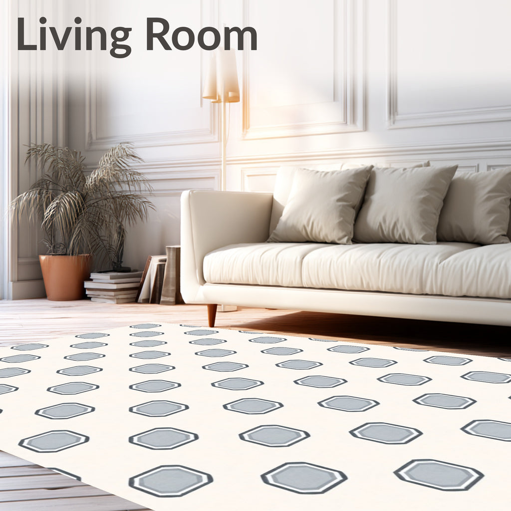 Geometric Octagon Pattern Design Rug