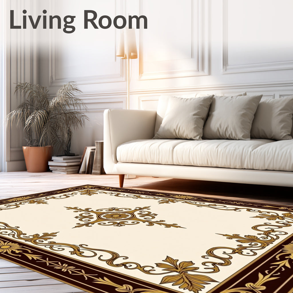 Ornate Floral Classic Medallion Rug