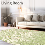 Botanical Garden Floral Pattern Rug