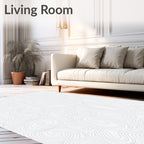 Subtle Swirl Lines Pattern Rug