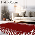 Art Deco Geometric Border Design Rug