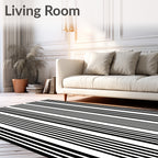 Bold Vertical Stripe Design Rug