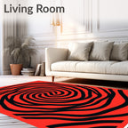 Vibrant Swirl Pattern Design Rug