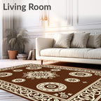 Mandala Floral Geometric Pattern Design Rug