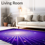Radiant Starburst Abstract Pattern Rug