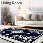 Classic Floral Lace Inspired Design Rug