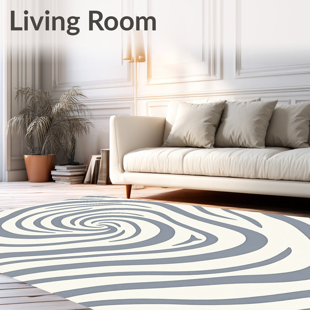 Vortex Swirl Abstract Pattern Rug