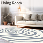 Vortex Swirl Abstract Pattern Rug