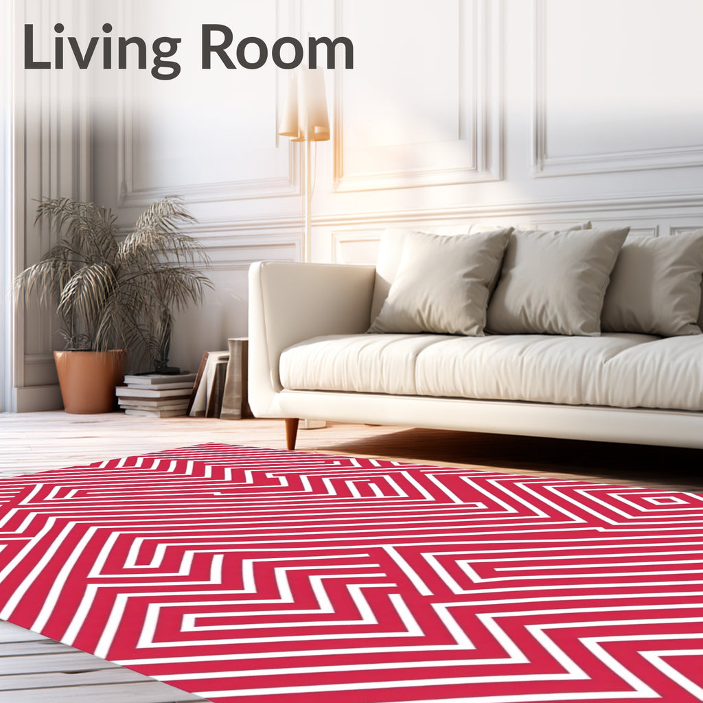 Bold Maze Geometric Pattern Rug