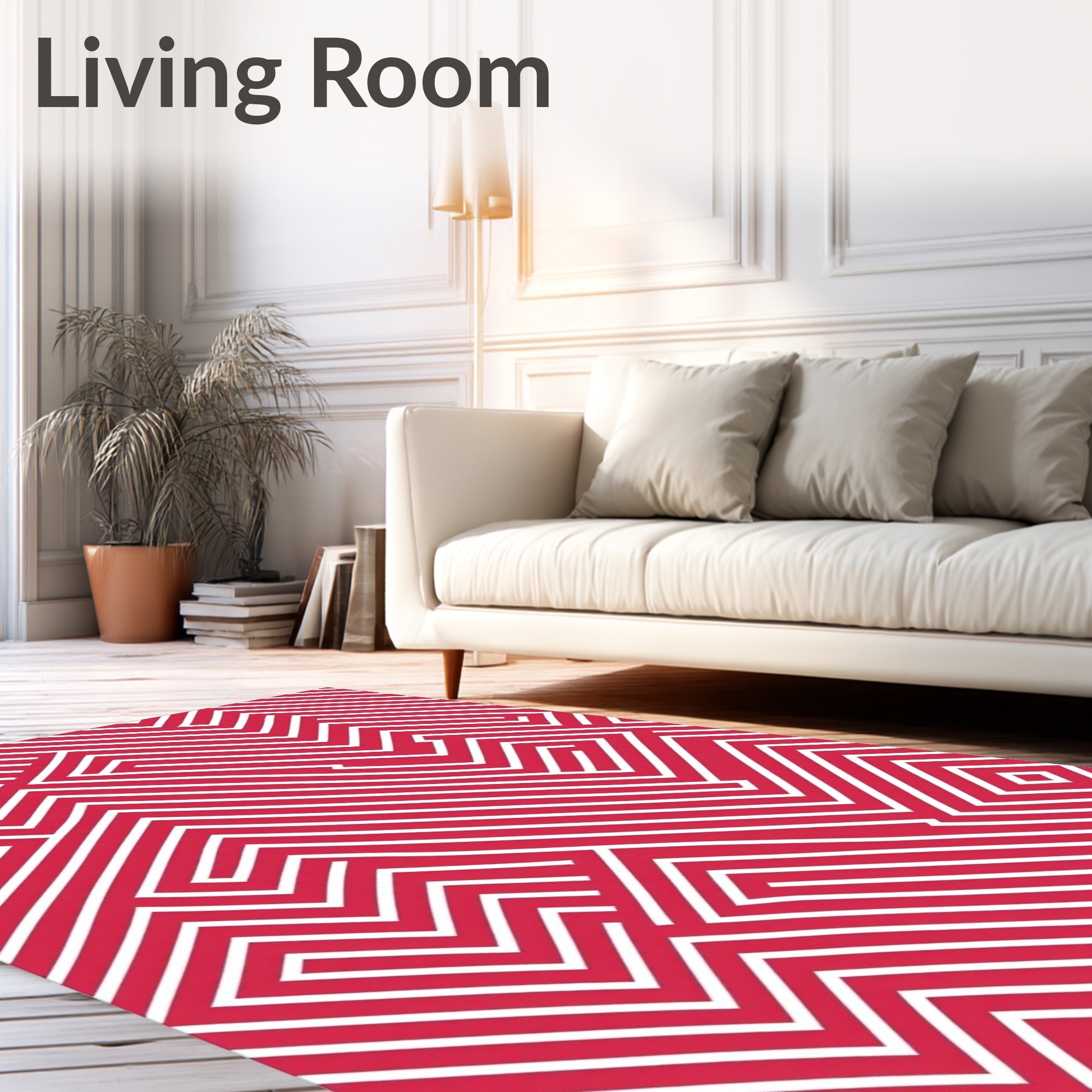 Bold Maze Geometric Pattern Rug