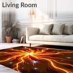 Radiant Burst Starburst Pattern Rug