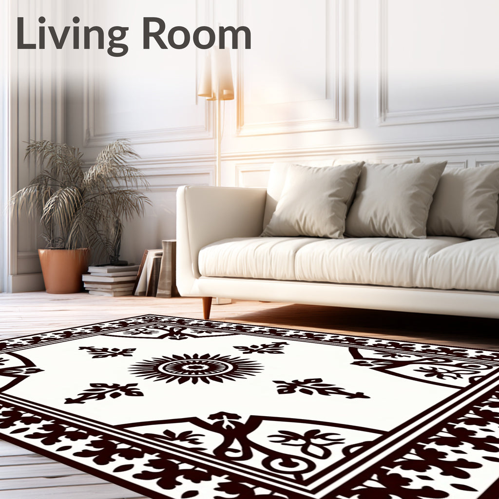 Classic Sunburst Floral Medallion Rug