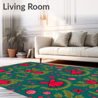 Christmas Evergreen Bow Collection Rug