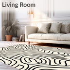 Abstract Line Art Pattern Rug