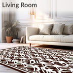 Abstract Geometric Block Pattern Rug