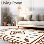 Geometric Arrow Central Motif Rug