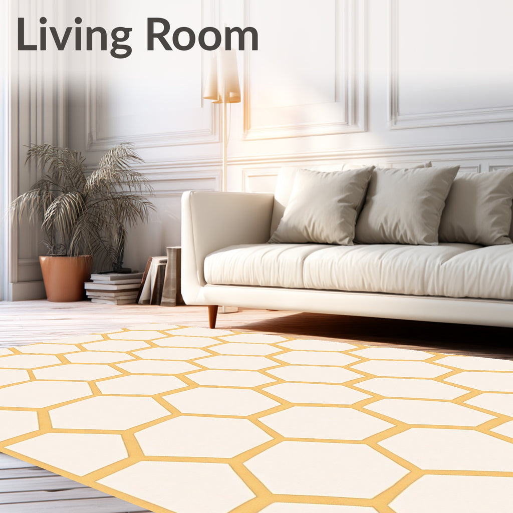 Honey Comb Geometric Pattern Rug