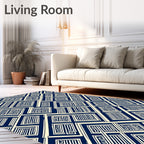 Geometric Maze Pattern Rug