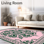 Ornate Floral Mandala Geometric Rug