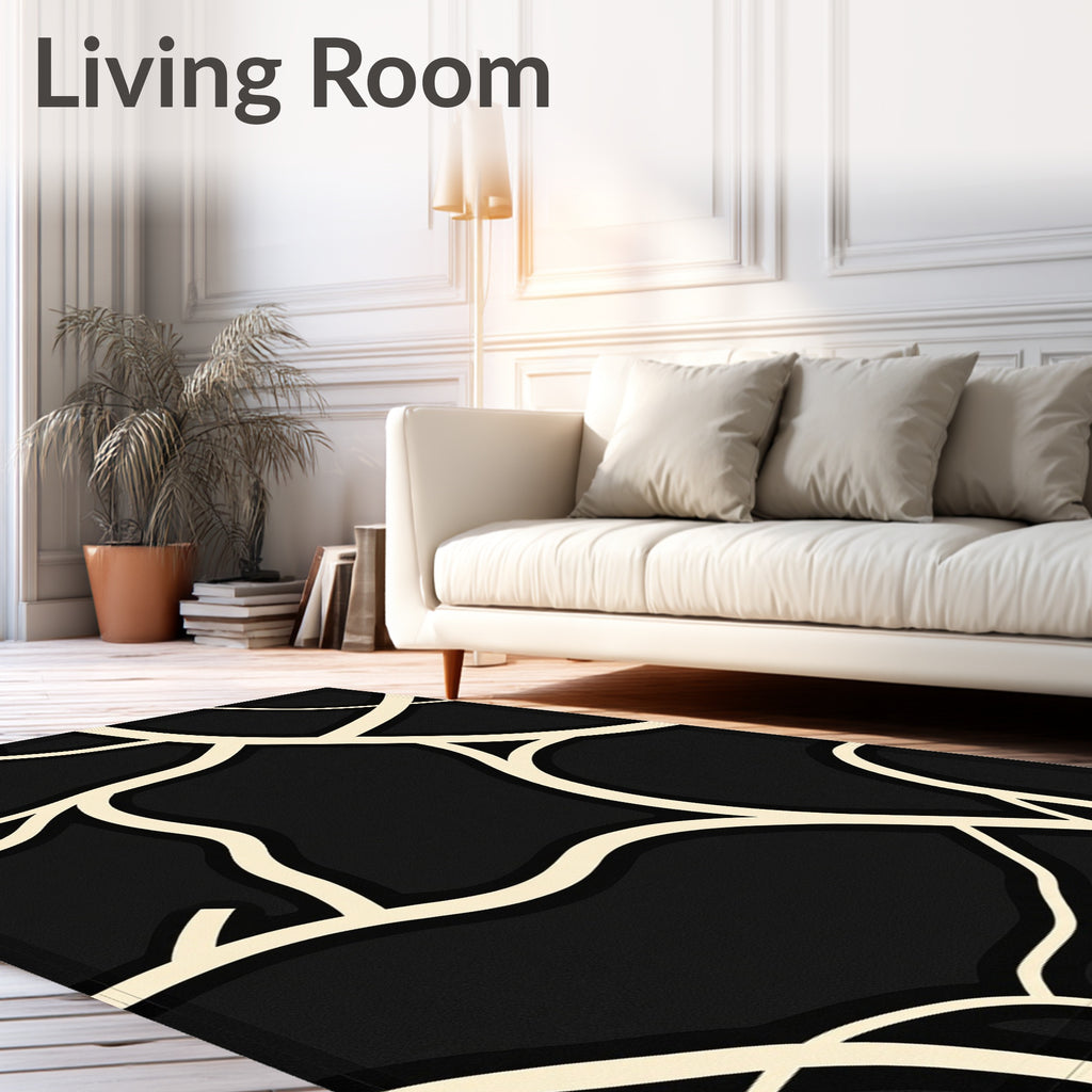 Abstract Vine Intertwine Graphic Rug