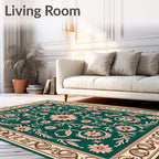 Classic Floral Vine Patterned Rug