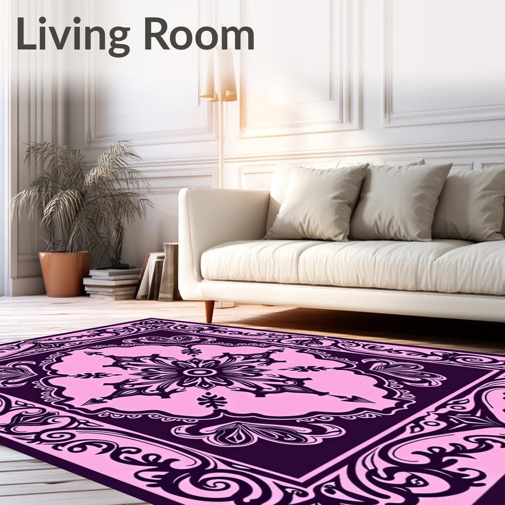 Victorian Flourish Paisley Motif Rug