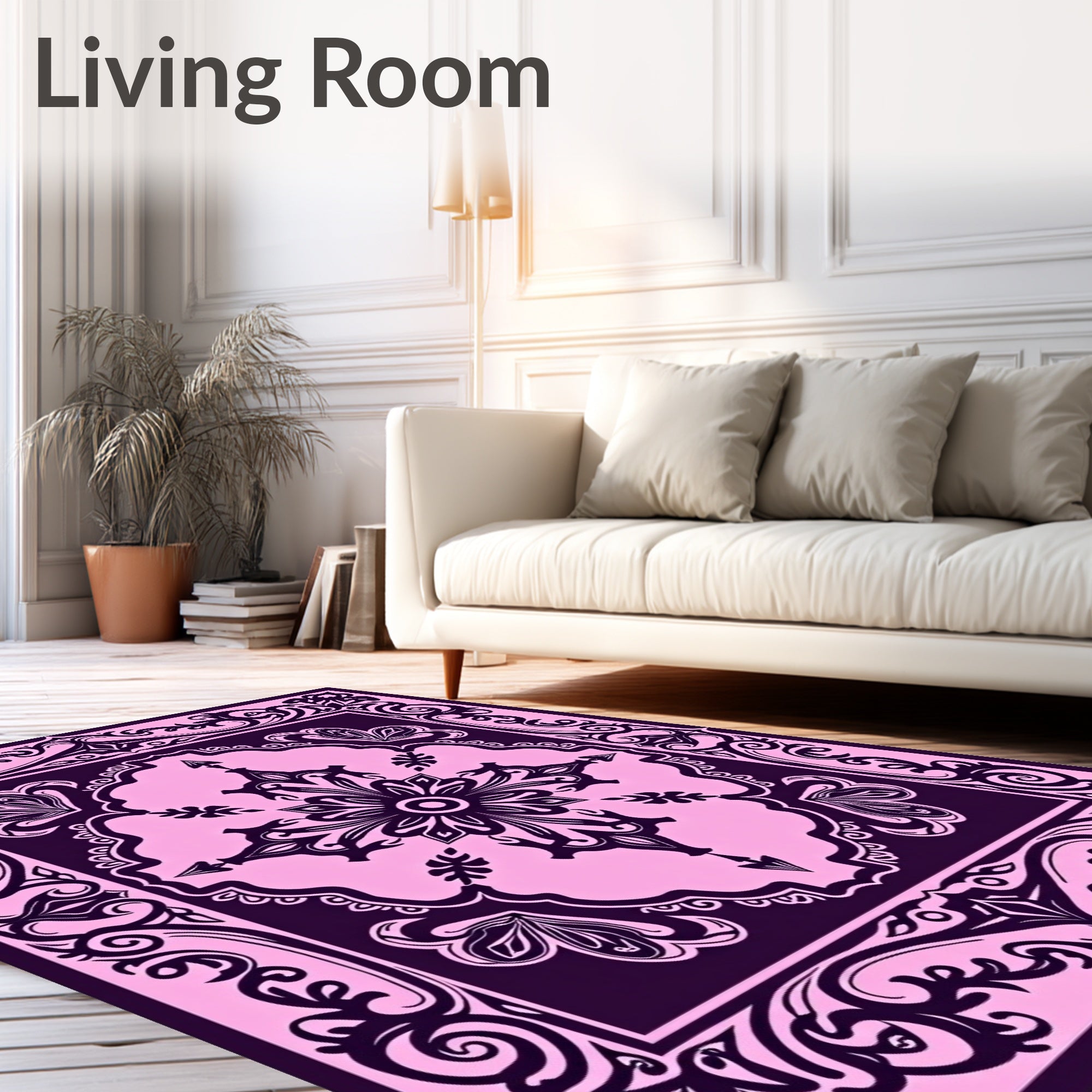 Victorian Flourish Paisley Motif Rug
