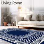 Geometric Lines Ornate Decorative Rug