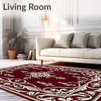 Vintage Floral Medallion Patterned Rug