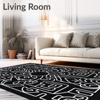 Bold Abstract Linear Art Rug